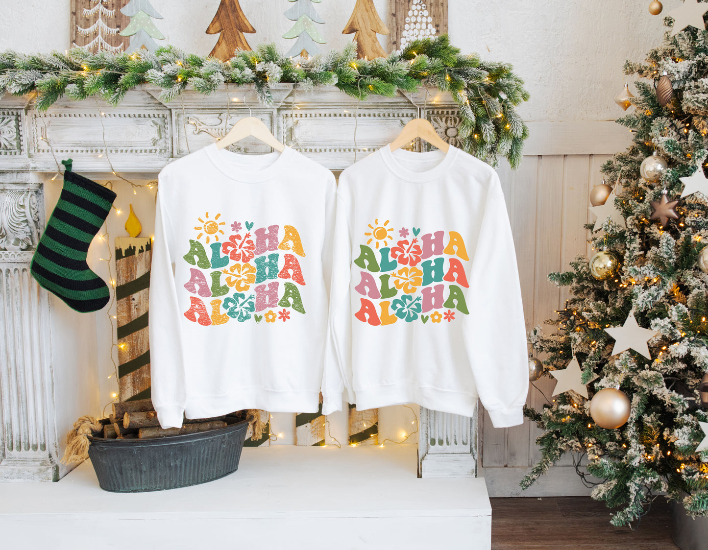 Aloha Sweater - Embrace the Tropical Vibes (Distressed Version Available)