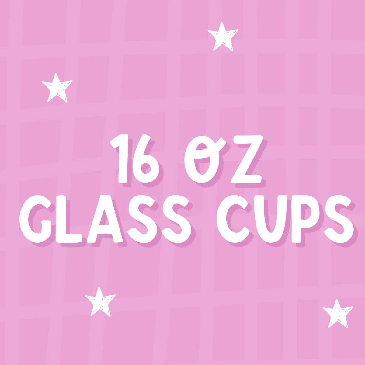 16oz Glass Cups