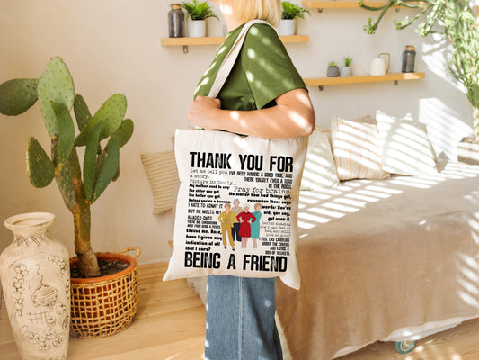 Golden Girls Gifts | Thank You For Being a Friend Tote Bag |