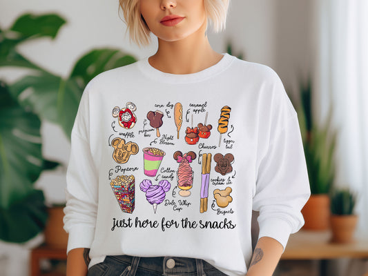 Disney "Just Here for the Snacks" Sweater | Disney Snacks | Magical Friends