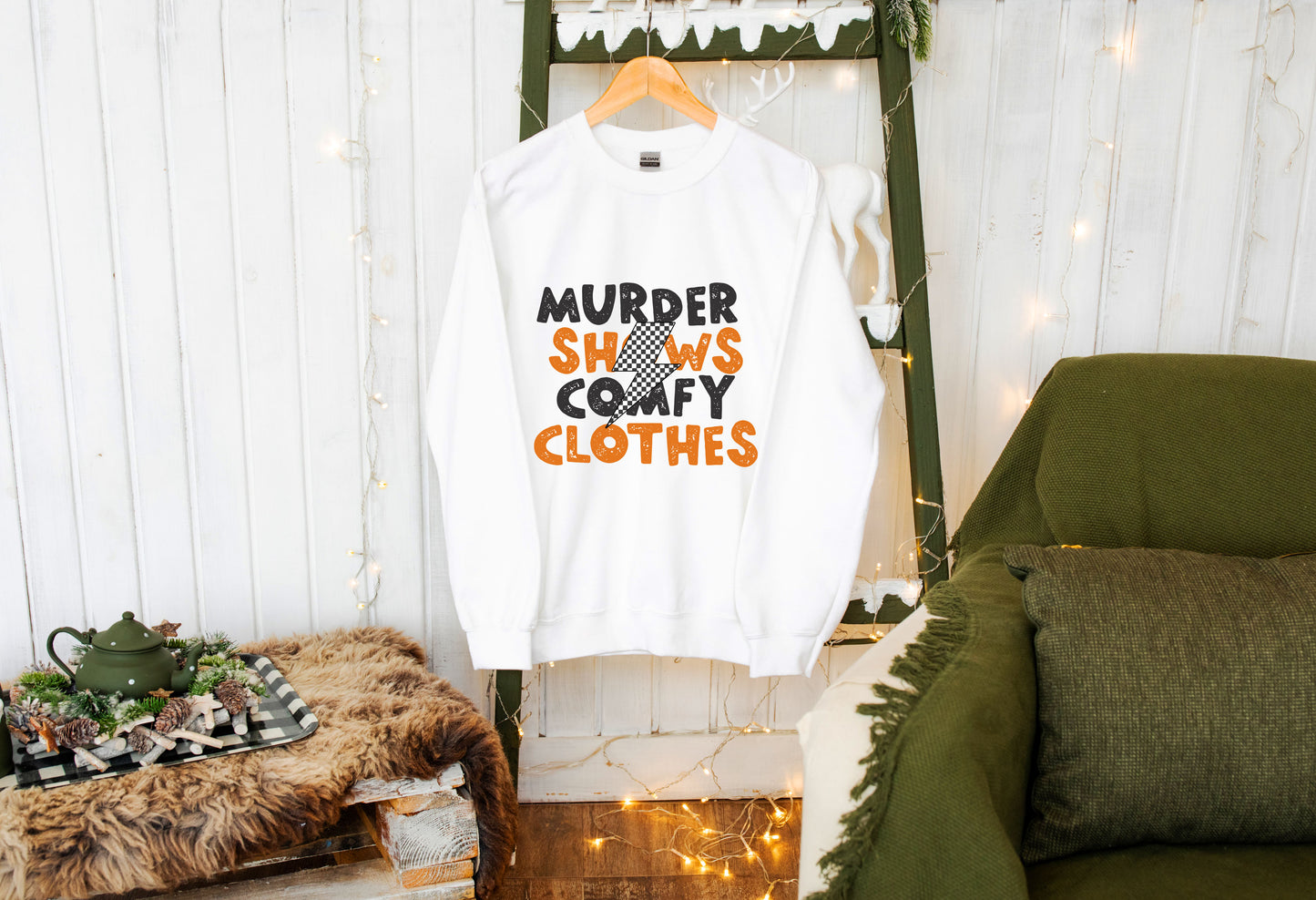 Murder Shows, Comfy Clothes Sweater | Funny Trendy Sweaters