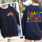 Shade Never Made Anybody Less Gay | Rainbow Front and Back Design T-Shirt | Pride Shirts | Swifties